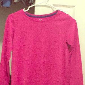 Pink, long sleeved ,athletic shirt